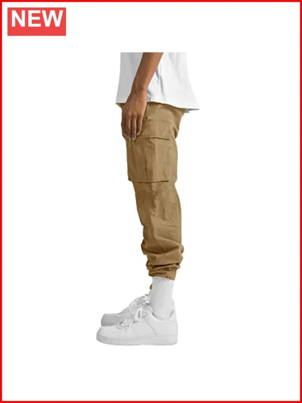 Cargo Pants Casual Joggers Hiking Pants Loose Straight Athletic Workout